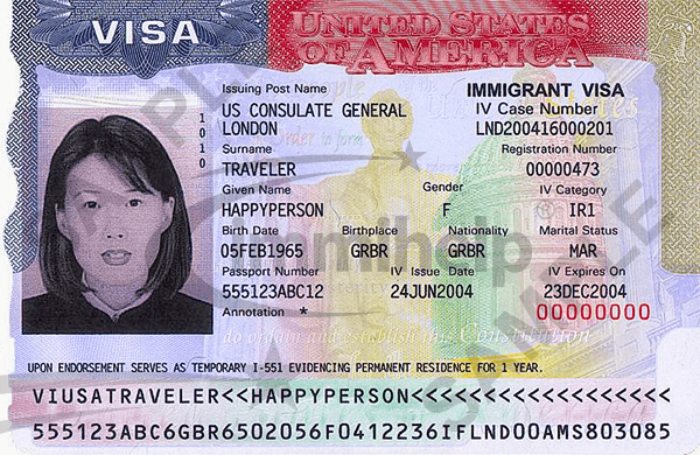 các loại visa Mỹ